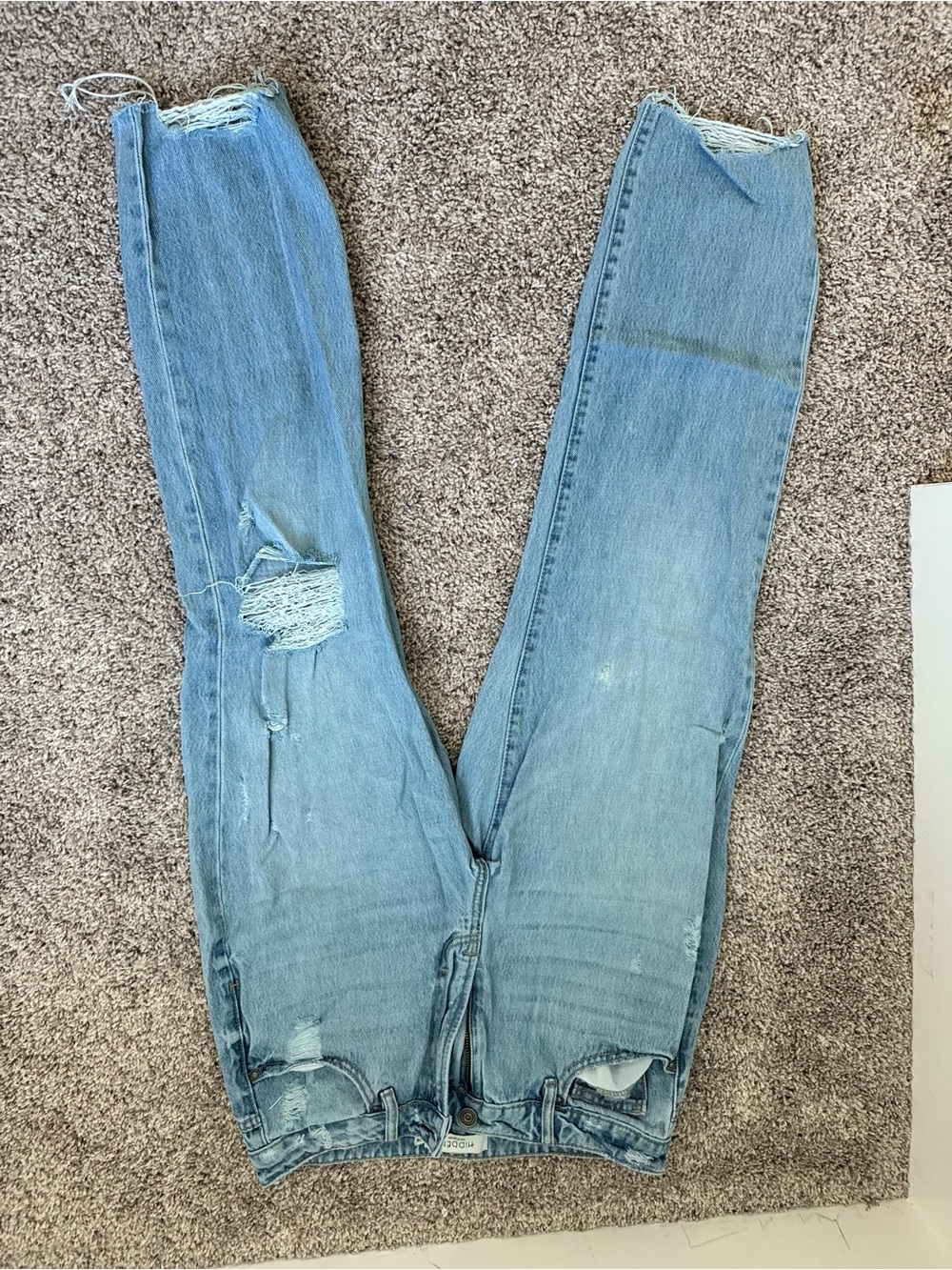 Light Blue Distressed Women’s Jeans